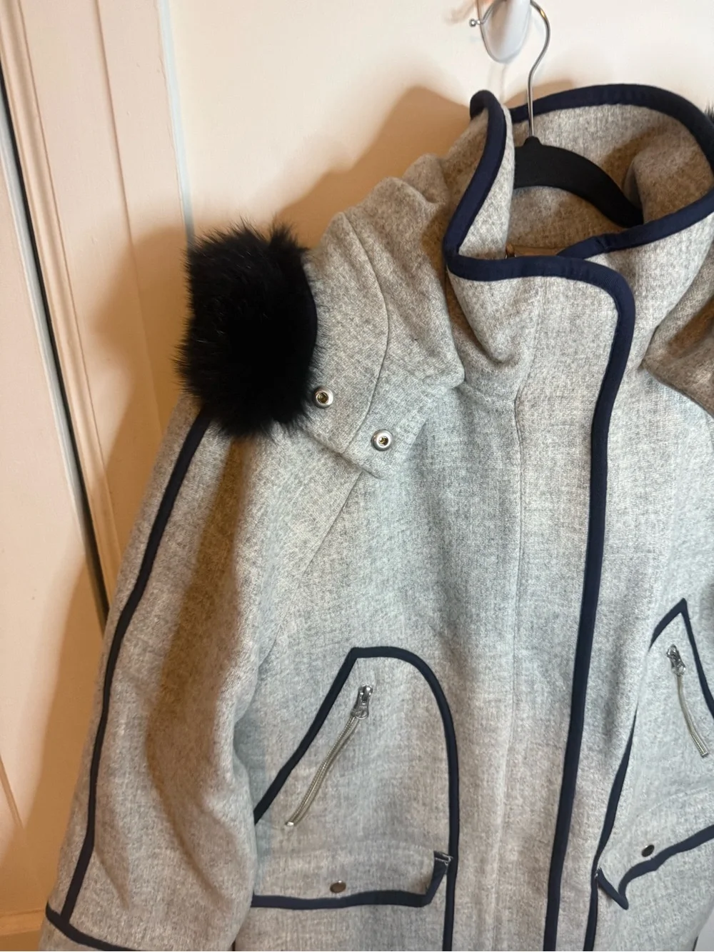 J.Crew Gray Summit Parka in Italian Stadium-Cloth Wool